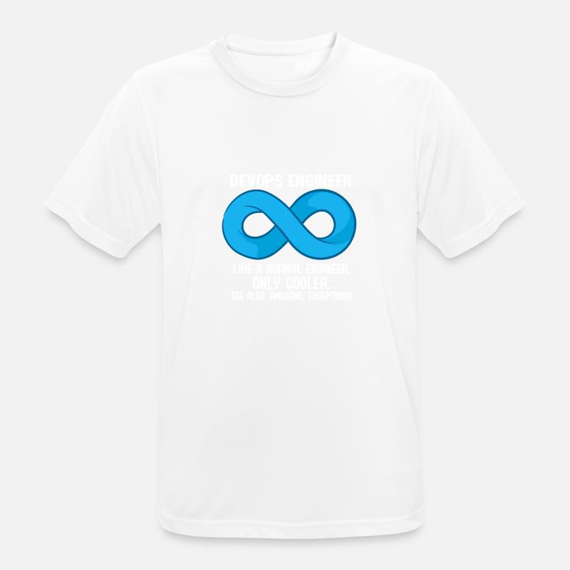 DevOps Engineer Definition - Männer T-Shirt atmungsaktiv - Weiß