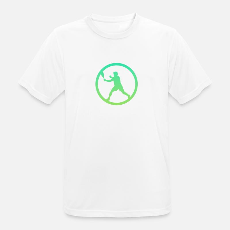 Squash Player Squash Racket Squash - Men's Breathable T-Shirt - white