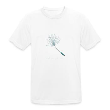 Trust your wish turquoise - Men's Breathable T-Shirt - white - Front - AI Model Male 185 dark (185cm)