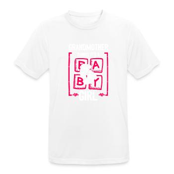 Grandmother Thinks It's a Girl Gender Reveal Funny - Men's Breathable T-Shirt - white - Front - AI Model Male 185 dark (185cm)