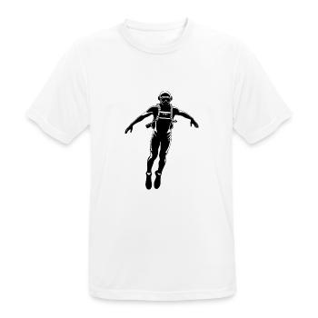 Taucher - Hobby / Sport Sticker - Männer T-Shirt atmungsaktiv - Weiß - Vorne - AI Model Male 185 dark (185cm)