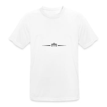 Krone Icon Symbol - Männer T-Shirt atmungsaktiv - Weiß - Vorne - AI Model Male 185 dark (185cm)