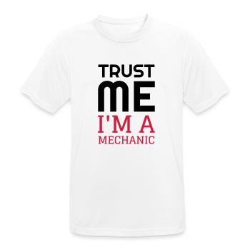 Mechanic Mechanik Mécanique Mécanicien Garage - Men's Breathable T-Shirt - white - Front - AI Model Male 185 dark (185cm)