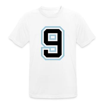 Symbole à 9 chiffres - T-shirt respirant Homme - blanc - Devant - AI Model Male 185 dark (185cm)