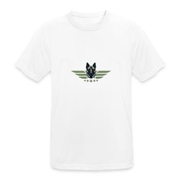 DOGINARE TEAM LOGO ohne Schriftzug - Männer T-Shirt atmungsaktiv - Weiß - Vorne - AI Model Male 185 dark (185cm)