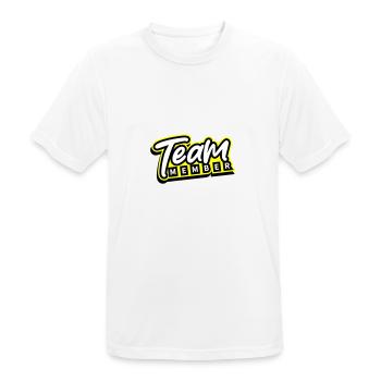 Team Mitglied - Männer T-Shirt atmungsaktiv - Weiß - Vorne - AI Model Male 185 dark (185cm)