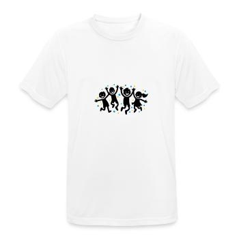 Enfants Joie Maternelle - T-shirt respirant Homme - blanc - Devant - AI Model Male 185 dark (185cm)