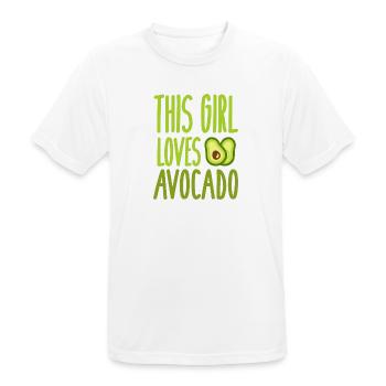 Avocado - Männer T-Shirt atmungsaktiv - Weiß - Vorne - AI Model Male 185 dark (185cm)