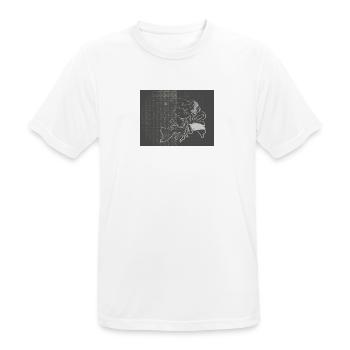 Teemay - Men's Breathable T-Shirt - white - Front - AI Model Male 185 dark (185cm)