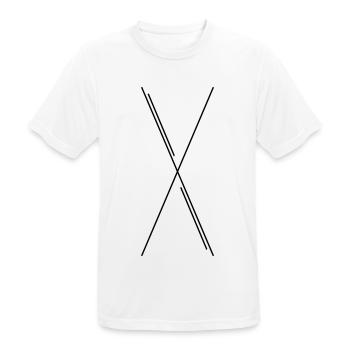 X - T-shirt respirant Homme - blanc - Devant - AI Model Male 185 dark (185cm)