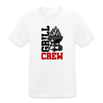 Grill Crew - Men's Breathable T-Shirt - white - Front - AI Model Male 185 dark (185cm)
