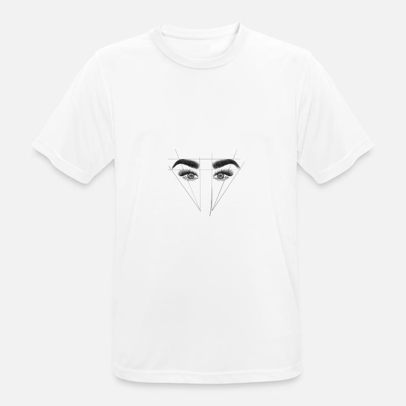 Brows eyebrows eyebrows browlifting microbladin - Men's Breathable T-Shirt - white