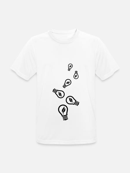 Light bulb icon - Men's Breathable T-Shirt - white