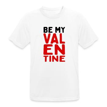Be My Valentine - Men's Breathable T-Shirt - white - Front - AI Model Male 185 dark (185cm)