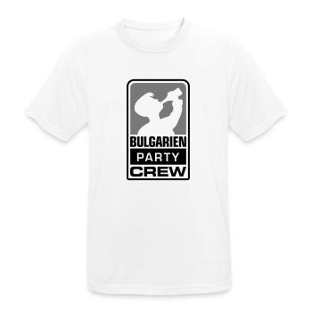 party crew logo - Männer T-Shirt atmungsaktiv - Weiß - Vorne - AI Model Male 185 dark (185cm)