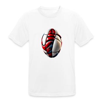 SIIIR FOOTBALL - T-shirt respirant Homme - blanc - Devant - AI Model Male 185 dark (185cm)