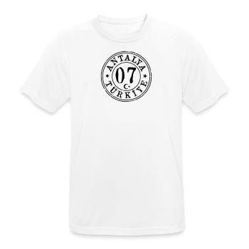 Antalya 07 Vintage - Männer T-Shirt atmungsaktiv - Weiß - Vorne - AI Model Male 185 dark (185cm)