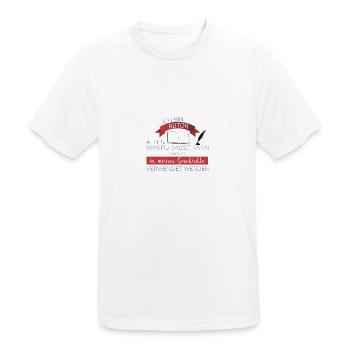 Ich bin Autor - Männer T-Shirt atmungsaktiv - Weiß - Vorne - AI Model Male 185 dark (185cm)