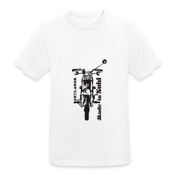 Simson s50 Front - Männer T-Shirt atmungsaktiv - Weiß - Vorne - AI Model Male 185 dark (185cm)