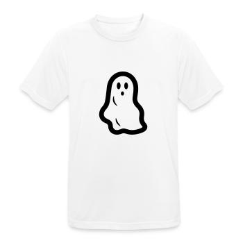 fantôme - T-shirt respirant Homme - blanc - Devant - AI Model Male 185 dark (185cm)