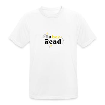 Citations pour les amateurs de livres - T-shirt respirant Homme - blanc - Devant - AI Model Male 185 dark (185cm)