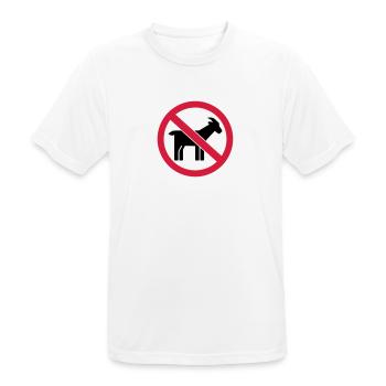 Ziege - Männer T-Shirt atmungsaktiv - Weiß - Vorne - AI Model Male 185 dark (185cm)