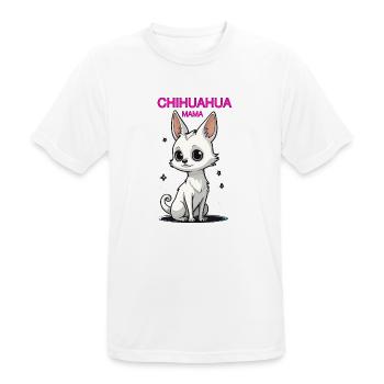 MAMAN CHIHUAHUA - T-shirt respirant Homme - blanc - Devant - AI Model Male 185 dark (185cm)