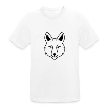 Wolf - Men's Breathable T-Shirt - white - Front - AI Model Male 185 dark (185cm)