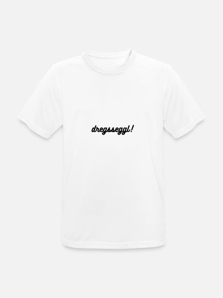 dregsseggl - Männer T-Shirt atmungsaktiv - Weiß