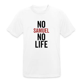Kein Samuel Kein Leben - Männer T-Shirt atmungsaktiv - Weiß - Vorne - AI Model Male 185 dark (185cm)