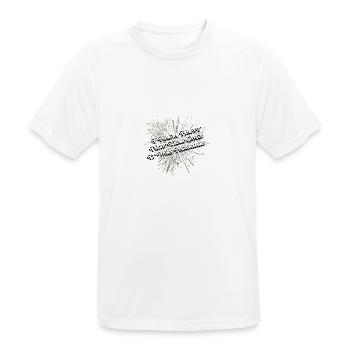 Nous avons passé une bonne année quand c’était terrible lu - T-shirt respirant Homme - blanc - Devant - AI Model Male 185 dark (185cm)