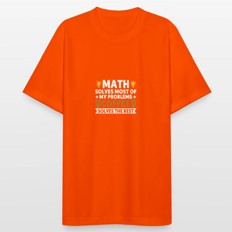 Math solves my problems, coffee solves the rest Men's Breathable T-Shirt