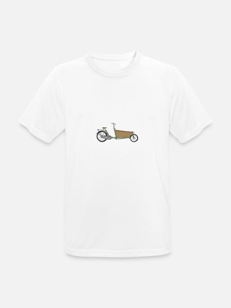 Die Bakfiets (ohne Text) - Männer T-Shirt atmungsaktiv - Weiß
