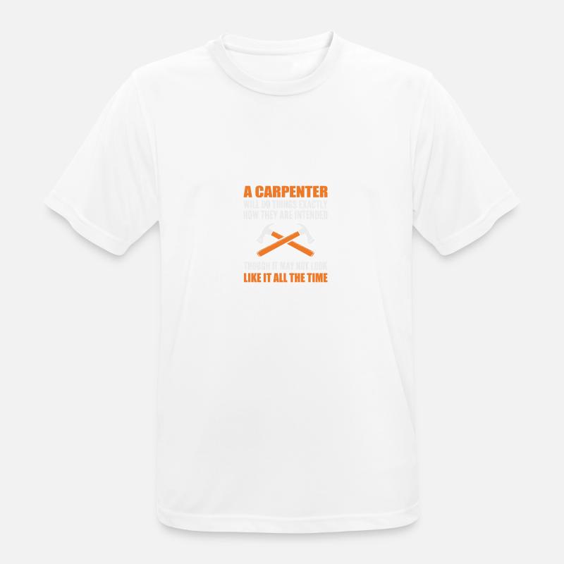 Wird Dinge tun Möbelbauer Geschenk - Männer T-Shirt atmungsaktiv - Weiß