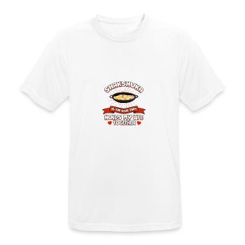 Shakshuka hält mein Leben zusammen lustiger Eierst - Männer T-Shirt atmungsaktiv - Weiß - Vorne - AI Model Male 185 dark (185cm)