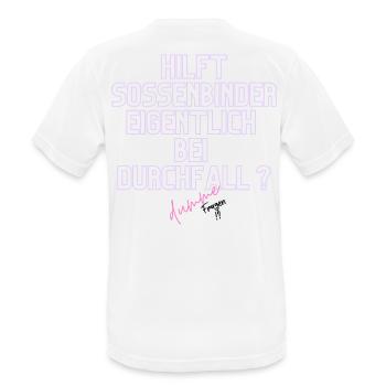 Durchfall Humor Neontext - Männer T-Shirt atmungsaktiv - Weiß - Hinten - AI Model Male 185 dark (185cm)