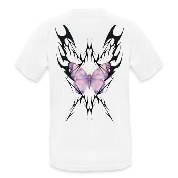 GEBOREN, UM ZERSTÖRT ZU WERDEN - Männer T-Shirt atmungsaktiv - Weiß - Hinten - AI Model Male 185 dark (185cm)