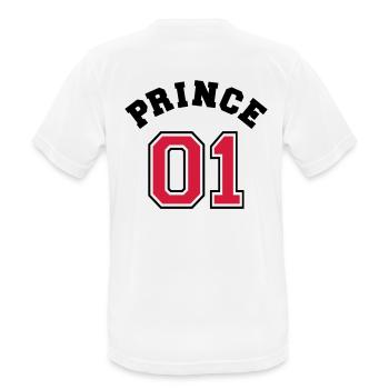 Princess 01 - T-shirt respirant Homme - blanc - Dos - AI Model Male 185 dark (185cm)