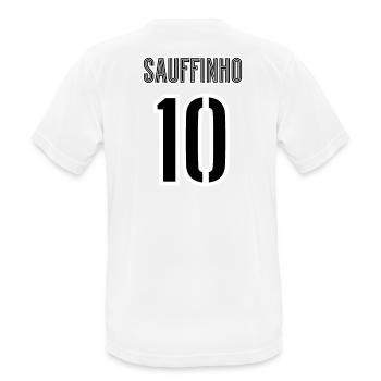 Sauffinho - T-shirt respirant Homme - blanc - Dos - AI Model Male 185 dark (185cm)