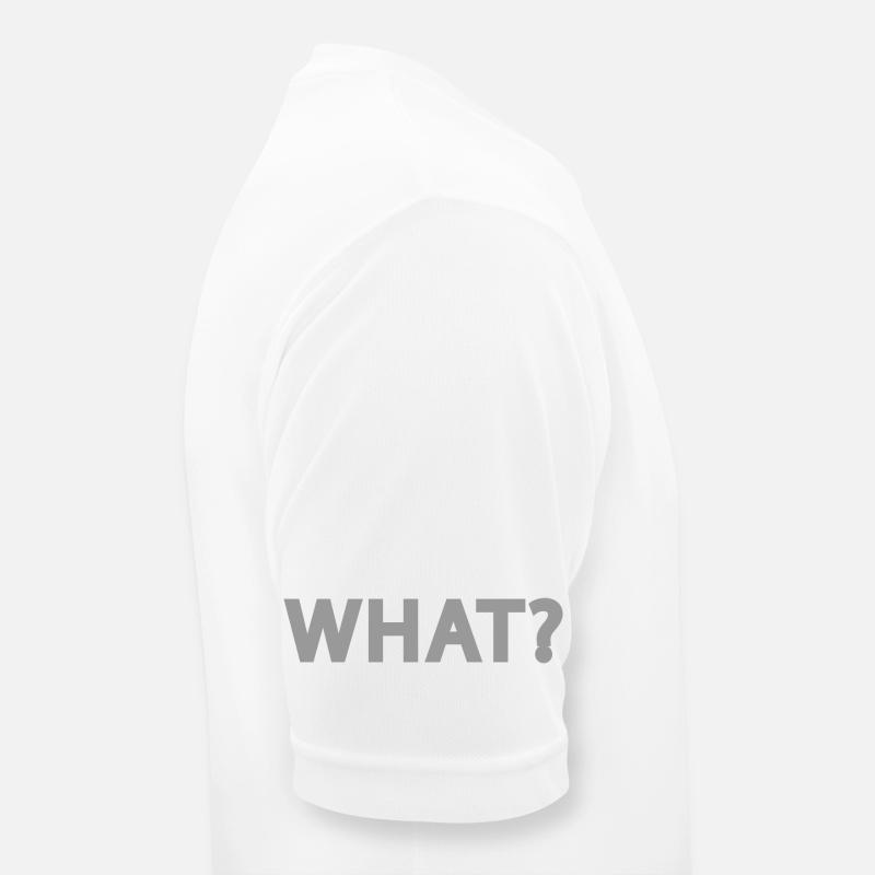 Quoi? Quoi? Comment? Lettrage - texte T-shirt respirant Homme