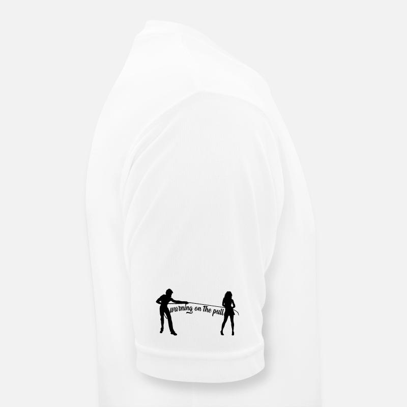 warning on the pull Men's Breathable T-Shirt