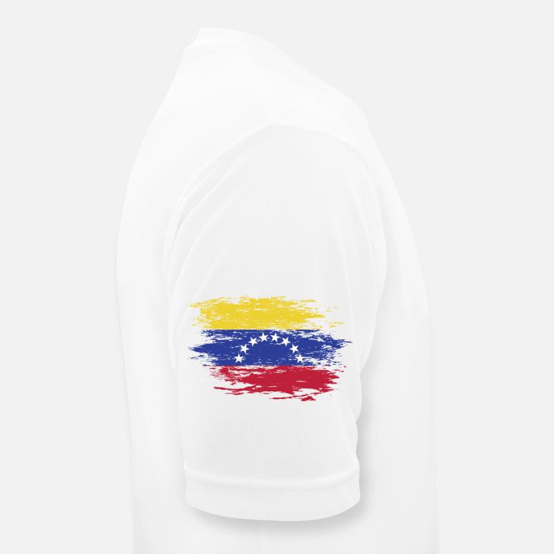 Drapeau du Venezuela utilisé T-shirt respirant Homme