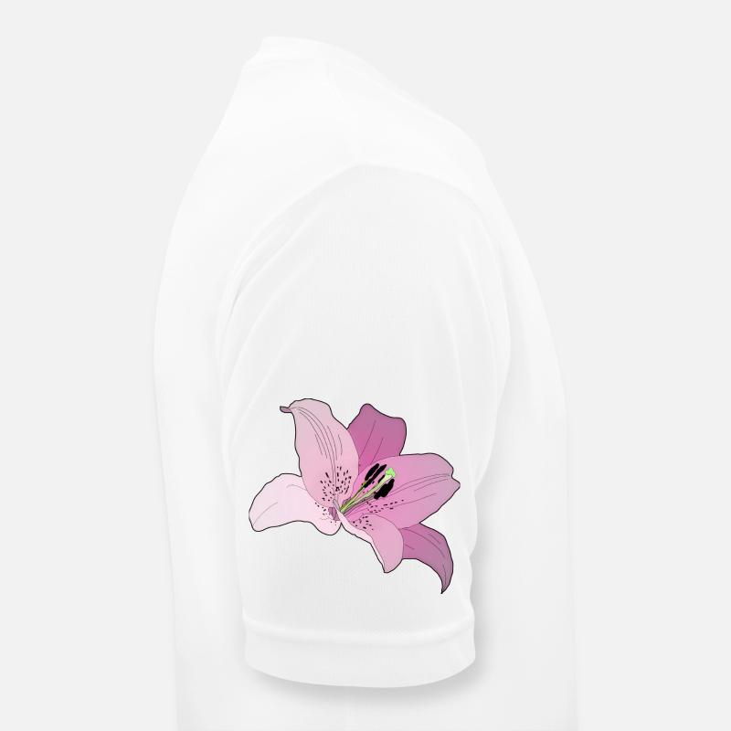Rosa Orchidee Männer T-Shirt atmungsaktiv