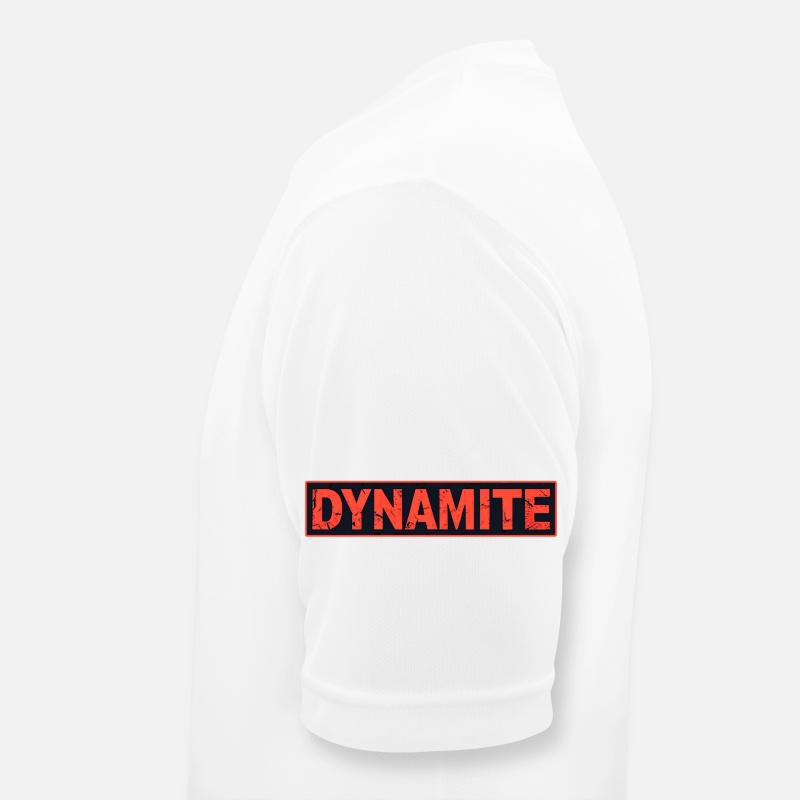 Dynamite Red Grunge Poster Men's Breathable T-Shirt