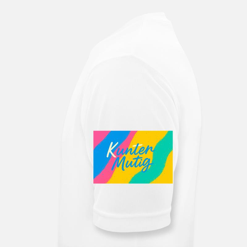 Kunter Explosion de couleurs courageuse T-shirt respirant Homme