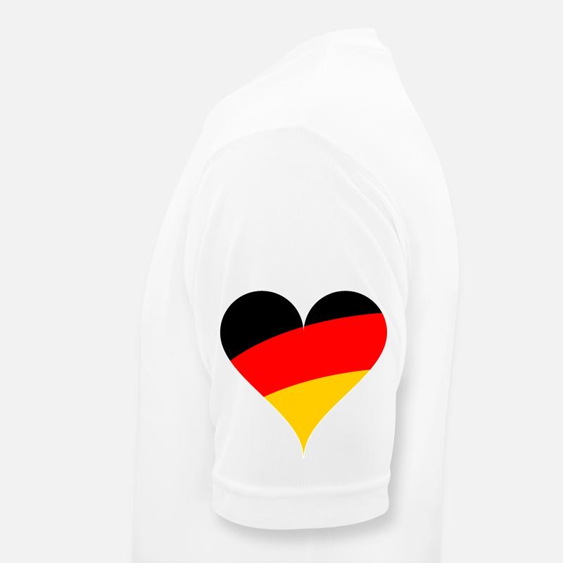 Deutsches Herz Männer T-Shirt atmungsaktiv