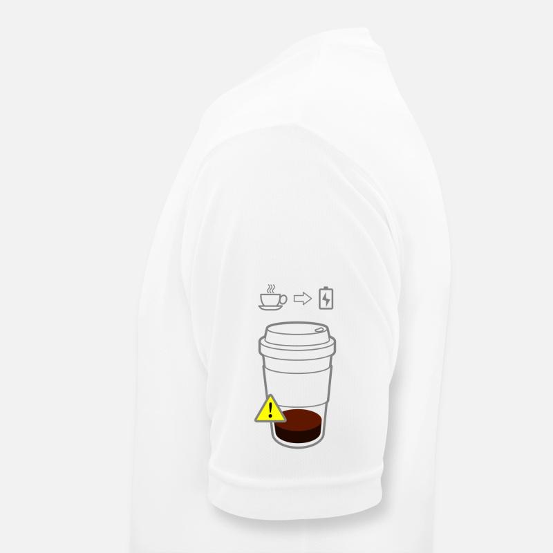 Warning Coffee Low Männer T-Shirt atmungsaktiv