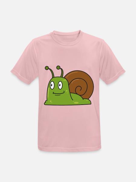 Schnecke Geschenk comic Schnecken Tier Natur Kind - Männer T-Shirt atmungsaktiv - Rosa