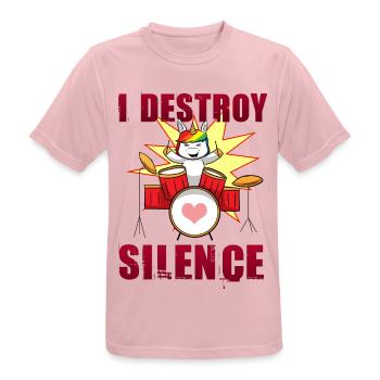 Batteur Batteur Batteur - T-shirt respirant Homme - rose - Devant - AI Model Male 185 dark (185cm)