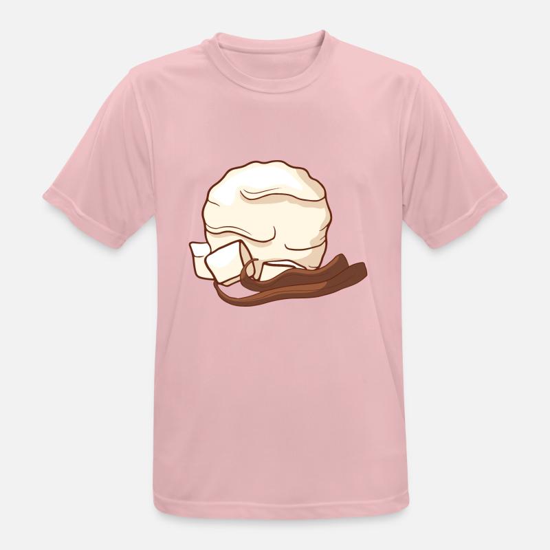 Vanille Eis Speiseeis Eiskrem Eiscreme Kugeleis - Männer T-Shirt atmungsaktiv - Rosa
